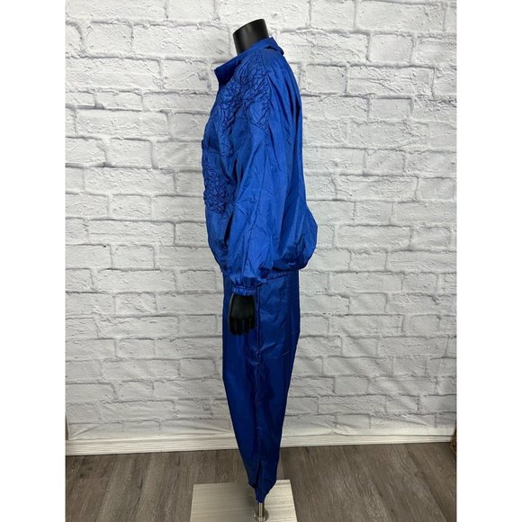 Sports Accent Quilted Ruched Windbreaker Jacket Track Suit Women's M‎ Top L Pant - Picture 3 of 7